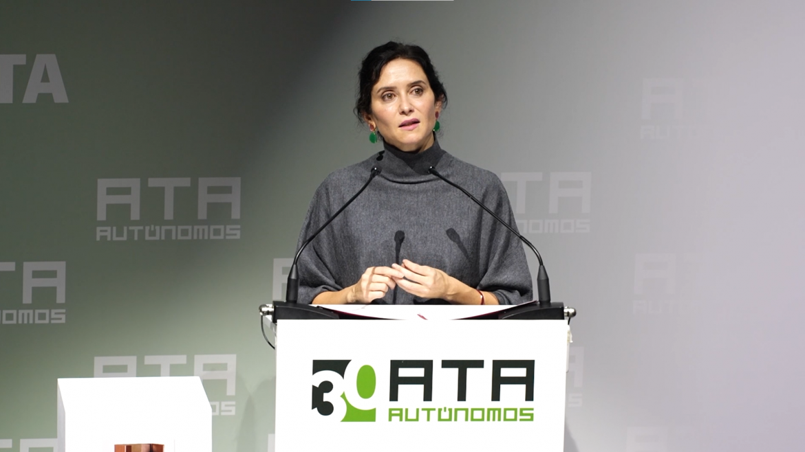 La presidenta Isabel Díaz Ayuso