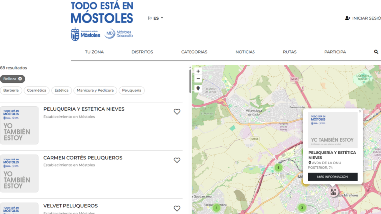 Captura de la plataforma