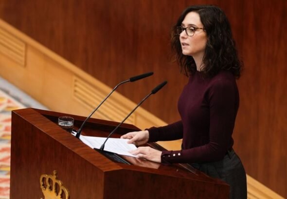 La presidenta Isabel Díaz Ayuso