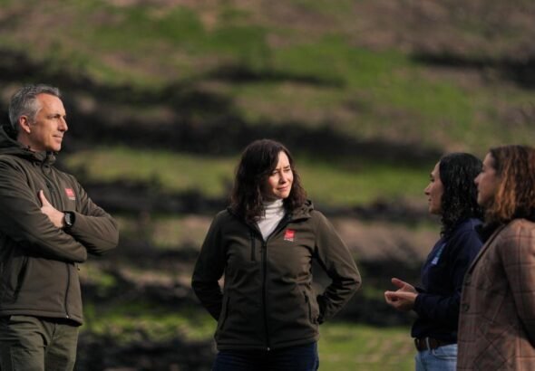 La presidenta Isabel Díaz Ayuso en Tres Cantos