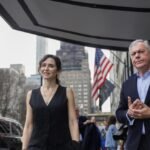 La presidenta Isabel Díaz Ayuso durante el espectáculo