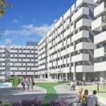 Proyecto de la futura residencia de estudiantes de Móstoles junto a la Universidad Rey Juan Carlos