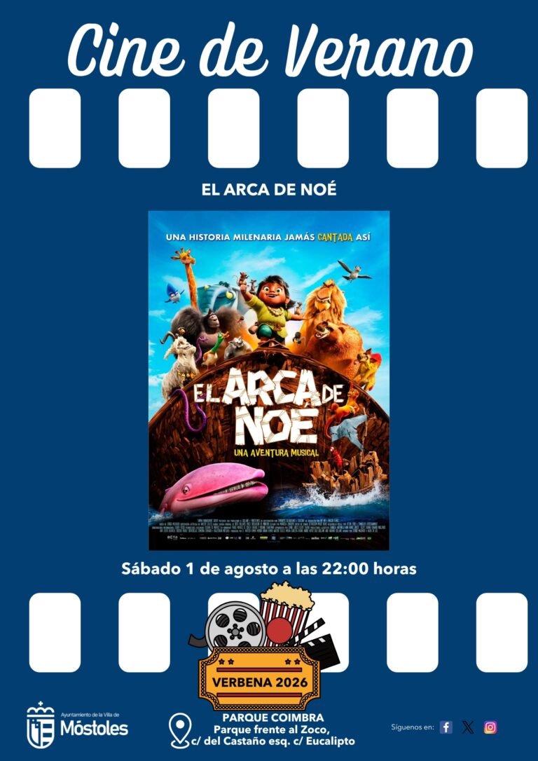 Móstoles disfruta del Cine de Verano en agosto con "El Arca de Noé" y más películas familiares