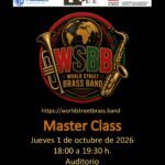 Móstoles acoge una clase magistral de la World Street Brass Band en el conservatorio Rodolfo Halffter