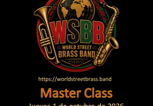 Móstoles acoge una clase magistral de la World Street Brass Band en el conservatorio Rodolfo Halffter