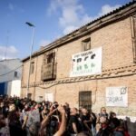 Manifestación contra el desalojo del Centro Social Okupado La Casika, en Móstoles
