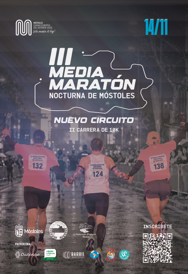 Móstoles se prepara para vibrar con la Media Maratón Nocturna y su nuevo recorrido en 2026